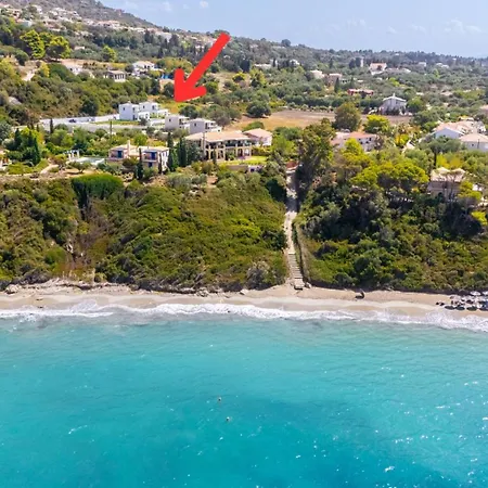 别墅 Erato - Elysian Kefalonia, 200m From Beach, New 2024